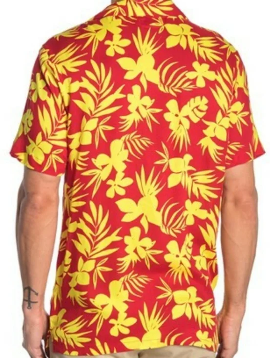 Mens Onia Vacation Shirt Flame Button Down NWT - Picture 3 of 6